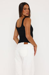 Taking Risks Tank Top Black