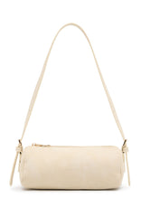 Gannon Shoulder Bag Bone Faux Suede