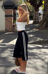Stuck In A Daze Capri Track Pants Black