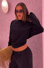 Staying Ahead Long Sleeve Tee Black