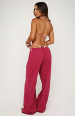 Lover's Refresh Linen Pants Dragonfruit