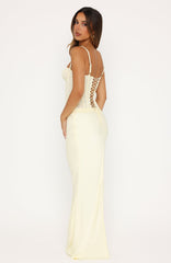 Forever Starts Now Maxi Skirt Lemon