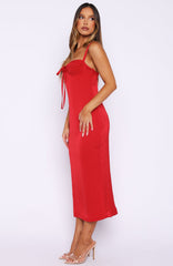 All Yours Midi Dress Red