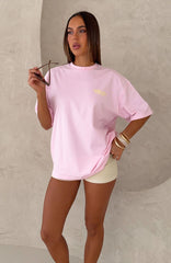Amalfi Moments Oversized Tee Pink