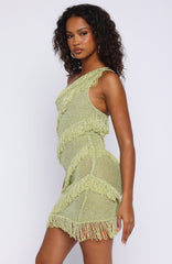 Balaeric Knit Mini Dress Salted Lime