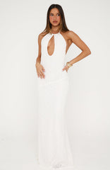 Bare Elegance Maxi Dress Off White