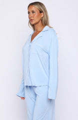 Bridal Party Long Sleeve Pyjama Set Baby Blue