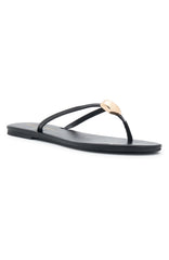 Colt Thong Sandals Black PU