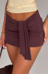Can't Get Enough Mini Skort Chocolate