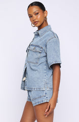 Denim Daydream Shorts Mid Blue
