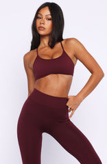Fuel Seamless Sports Bra Merlot