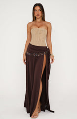 Girl's Weekend Maxi Skirt Chocolate