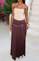 Girl's Weekend Maxi Skirt Chocolate