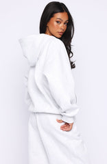 Know What You Want Oversized Hoodie Grey Marle