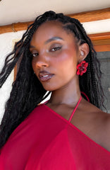 Lyndon Earrings Red