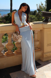 Marina Whisper Halter Top Ice Blue