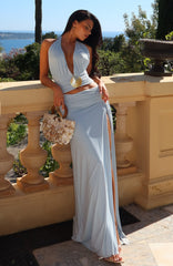Marina Whisper Halter Top Ice Blue