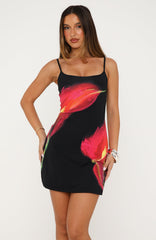 Maybe Later Mini Dress Burning Lily