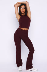 Movement Flare Leggings Merlot