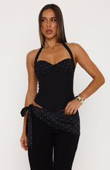 Night Kiss Bustier Black