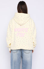 Offstage Printed Oversized Hoodie Lemon Ditsy