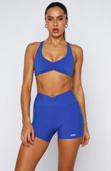 Race Me Sports Bra Electric Blue