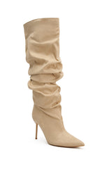 Redford Knee High Boots Sand