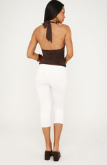 Rooftop Romance Capri Pants White