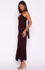 See You Later Maxi Dress Burgundy