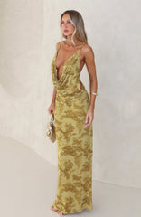 Soft Sin Maxi Dress Chartreuse