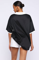 Stolen Glances Oversized Jersey Black