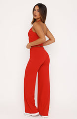 Studio 17 Lila Wide Leg Pants Red