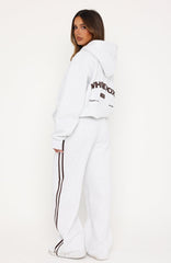 Studio 17 Raven Wide Leg Sweatpants Grey Marle