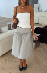 Sweet Chaos Midi Skirt Dove
