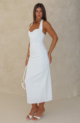 Sweet Glow Midi Dress White