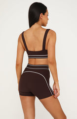 Adapt Bike Shorts 4 Dark Chocolate/White