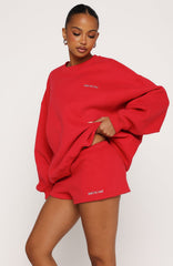 Test Drive Oversized Sweater Red