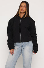 The Hieress Bomber Jacket Black