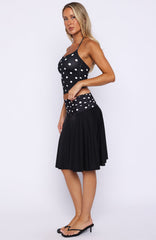 We've Got That Spark Midi Skirt Black