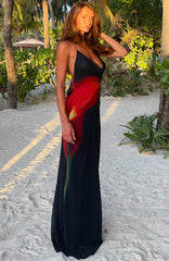 Peachy Life Maxi Dress Burning Lily