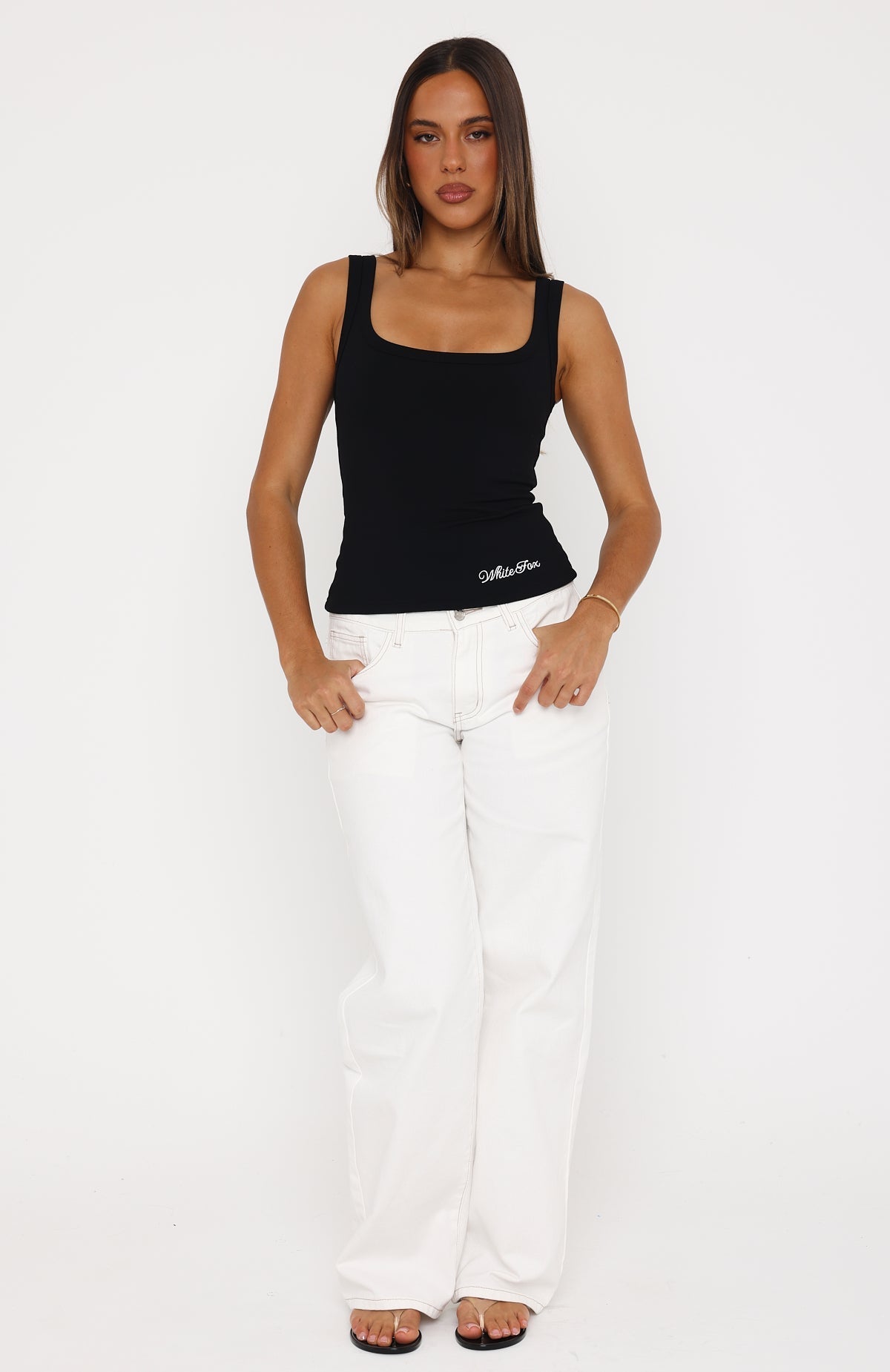 Taking Risks Tank Top Black