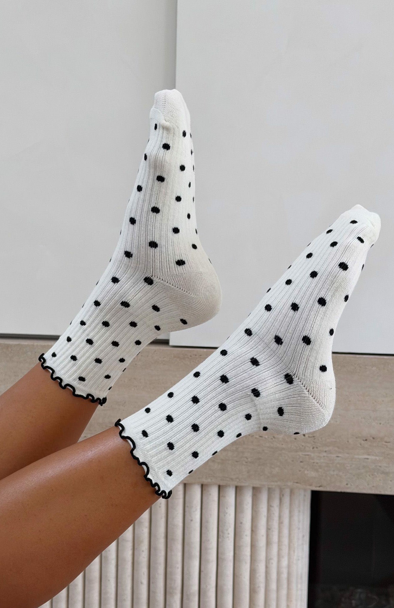 Worth Sharing 2 Pack Socks Cream/Black