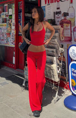 Studio 17 Lila Wide Leg Pants Red