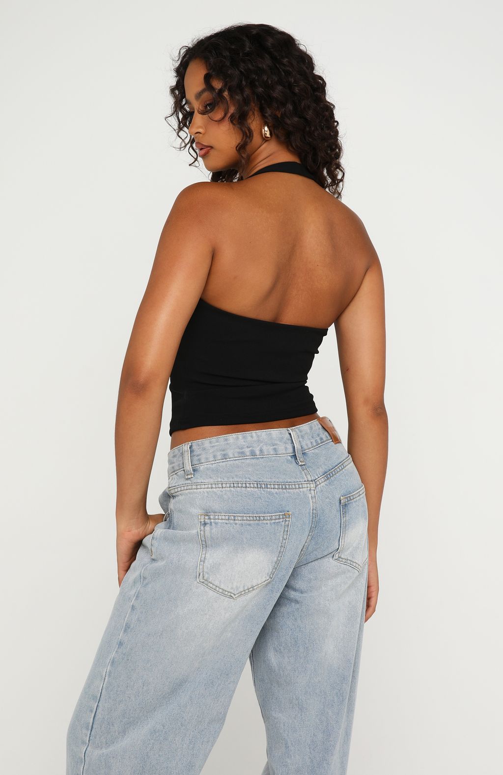 The Less I Know Halter Top Black