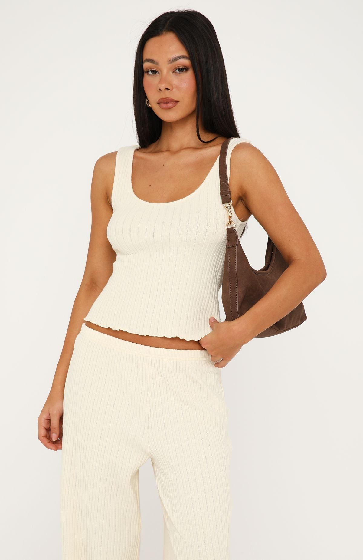 Street Chic Knit Top Buttercream