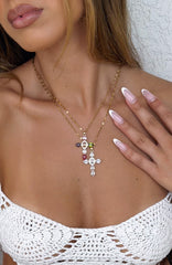 Gable Necklace Set Gold
