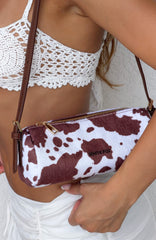 Gannon Shoulder Bag Faux Cow Hide