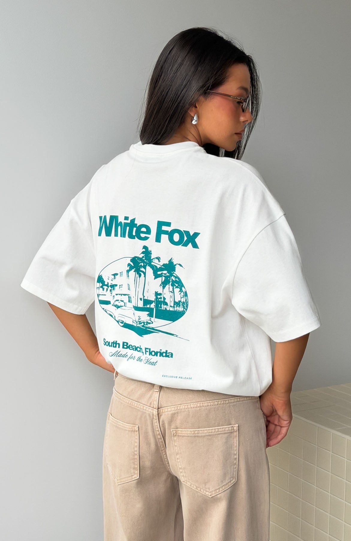 Made For The Heat Oversized Tee White