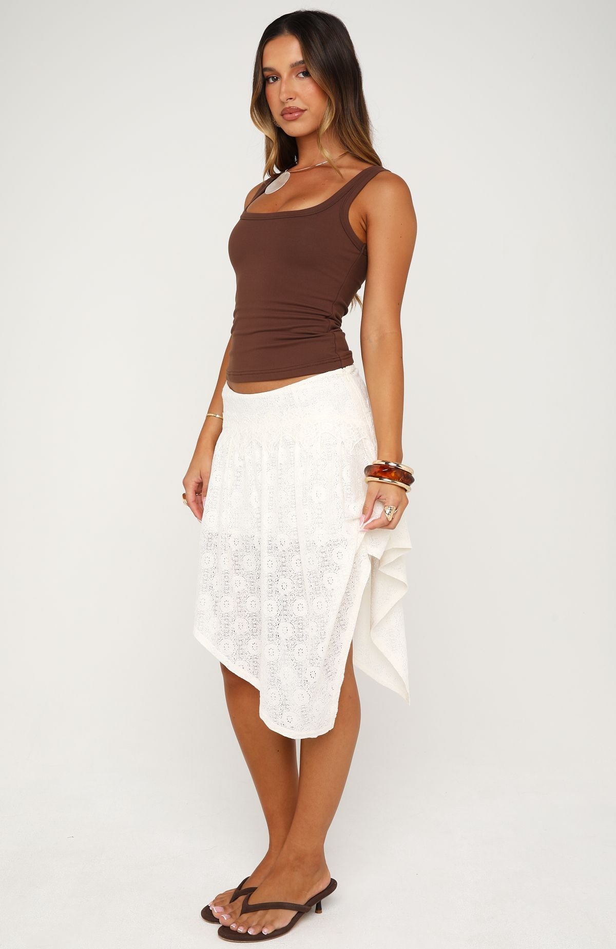 In The Current Skirt Off White