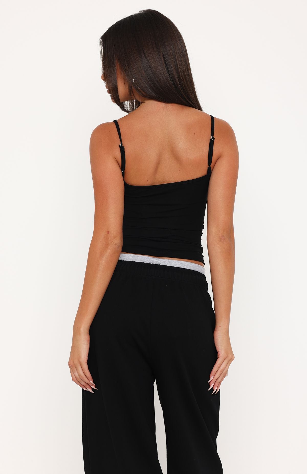 Off The Field Singlet Top Black